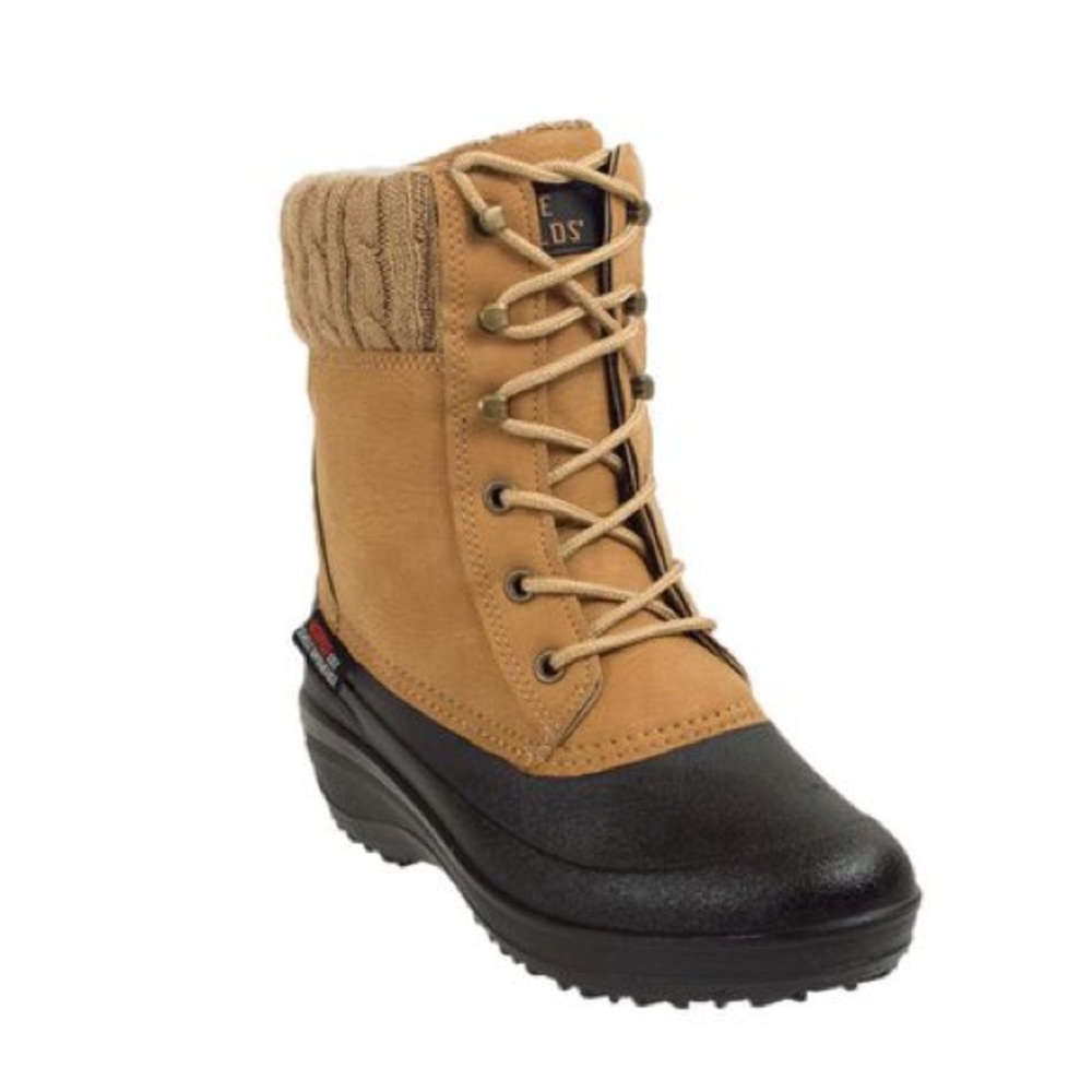 Ice Fields Sam Tan Lace Up Winter Boots